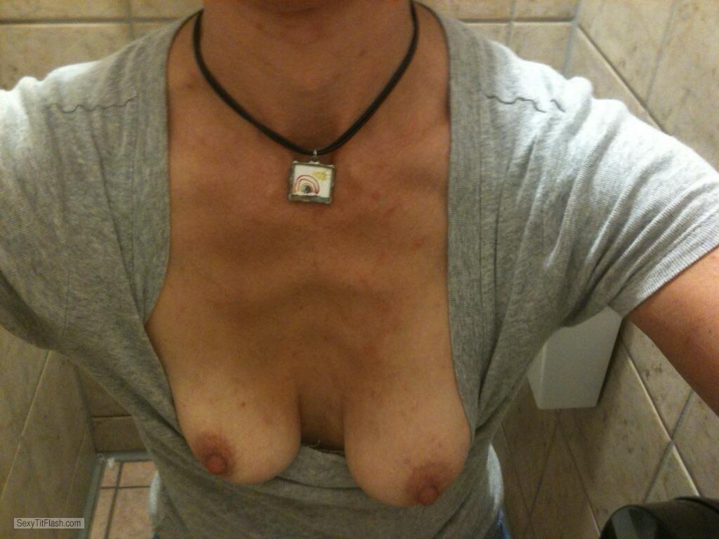 Small Tits Of My Wife Topless Selfie by Hotwife45